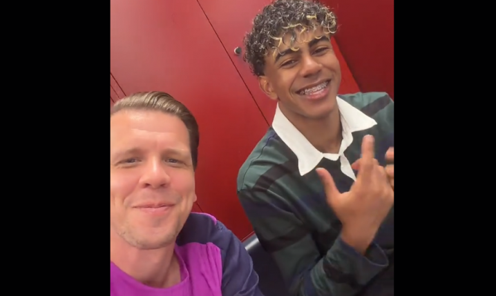 Szczęsny nagrał tiktoka z Yamalem pod piosenkę Bedoesa i Mai Mecan <3