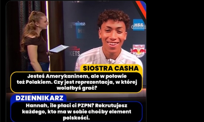 Tak siostra Matty'ego Casha próbuje namówić Juliana Halla na grę dla Polski... :D