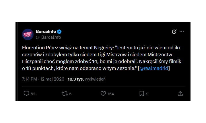 ABSDURDALNE słowa Florentino Pereza! Tyle punktów odebrali Realowi w tym sezonie... xD
