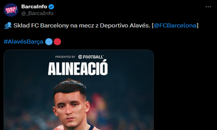 WYJŚCIOWA XI Barcelony na mecz z Alaves!