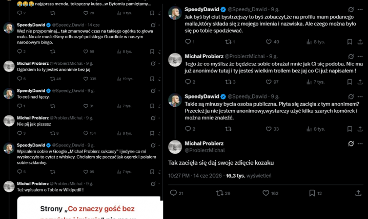 MOCNE SPIĘCIE Michała Probierza z kibicem na Xie