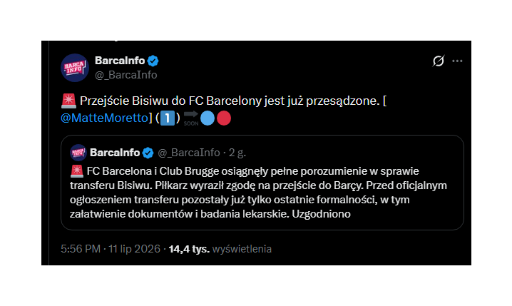 Barcelona ściąga młody talent z Belgii!