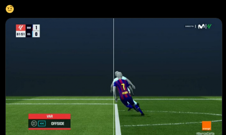 ''SPALONY'' przy nieuznanym golu dla Barcelony... xD