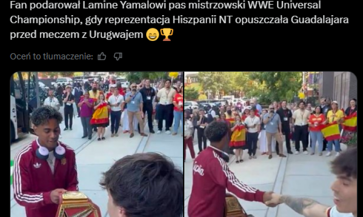 Nietypowy PREZENT dla Lamine Yamala od kibica... :D