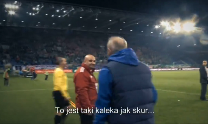 Pamiętna MOCNA WIĄZANKA Smudy w stronę sędziego... xD [VIDEO]