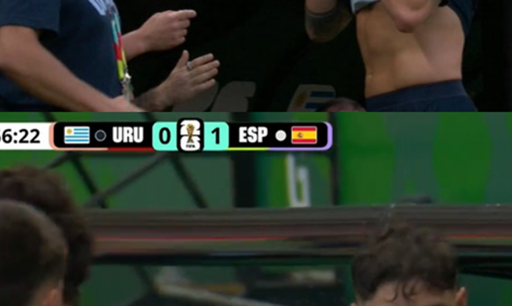 REAKCJA Fede Valverde na zmianę w 55 minucie...