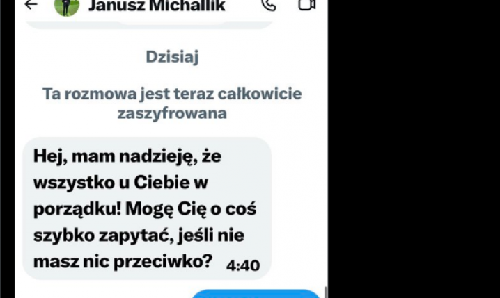 Ktoś przejął konto Janusza Michallika! Takie wiadomości wysyła...