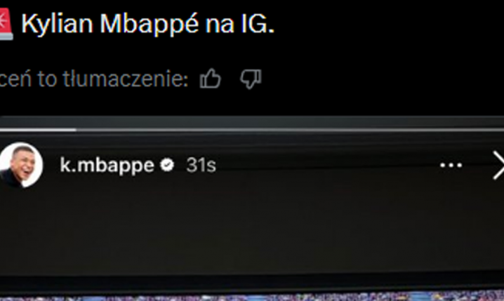 WIADOMOŚĆ Kyliana Mbappe na IG podczas El Clasico