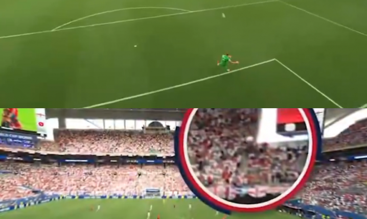 HlT! Gol dla Anglii na 1-1 padł po tym, jak piłka trafiła w kamerę na stadionie... [VIDEO]