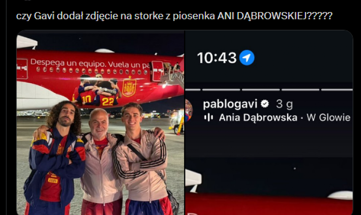 Gavi wrzucił zdjęcie na Instagrama z... polską piosenką!