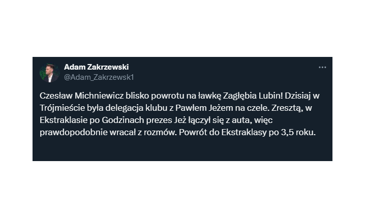 Czesław Michniewicz BLISKO POWROTU do Ekstraklasy!