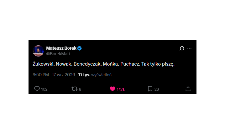 Tajemniczy wpis Mateusza Borka przed powołaniami! Wymienił 5 nazwisk...
