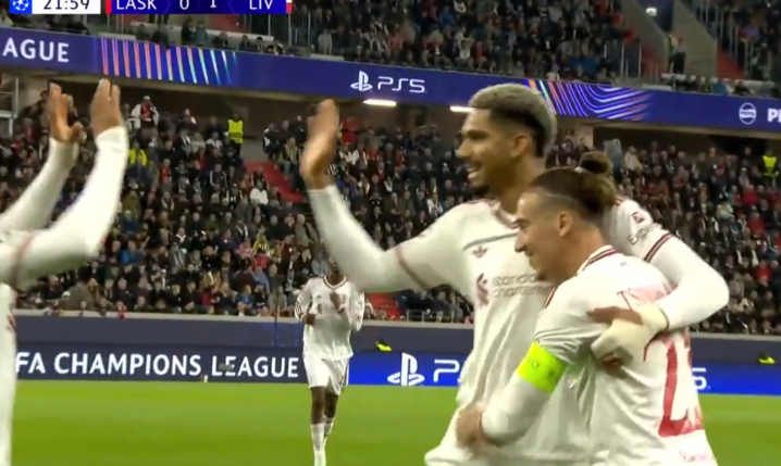 Ronald Araujo strzela gola na 1-0 z LASK w Lidze Mistrzów! [VIDEO]