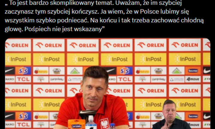 Robert Lewandowski nt. powołania Oskara Pietuszewskiego!