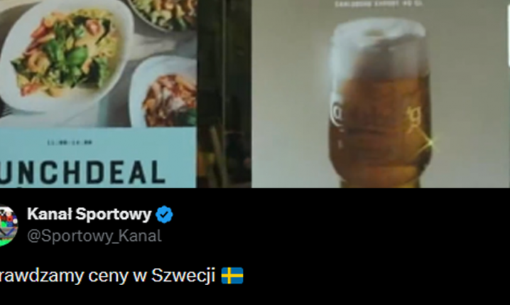Adam Sławiński sprawdził ceny w Szwecji.... :D