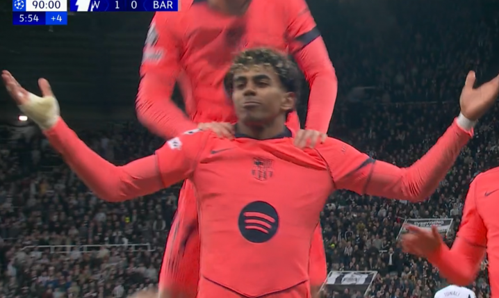 Lamine Yamal strzela na 1-1 z Newcastle w LM! [VIDEO]