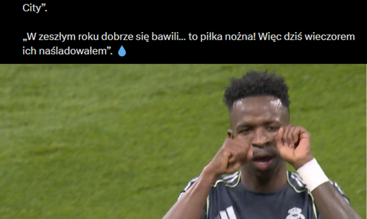 Vinicius ZABRAŁ GŁOS ws. swojej cieszynki z Man City!