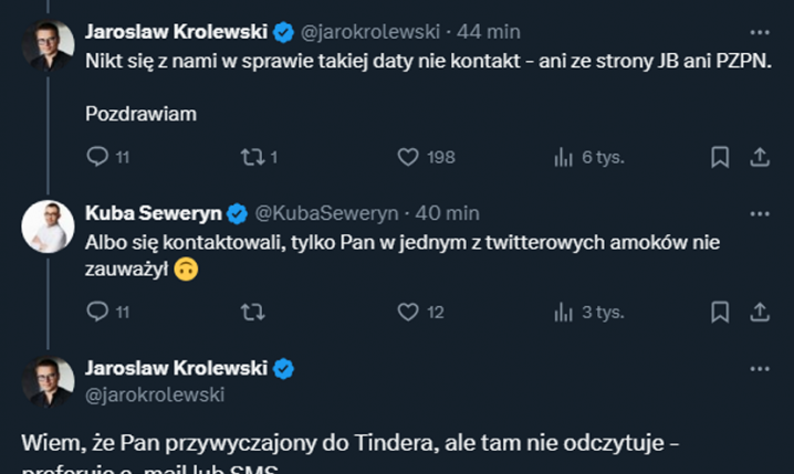 Tak Jarosław Królewski odpowiada dziennikarzowi... xD