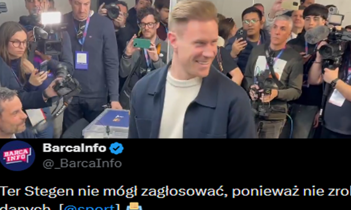 DLATEGO Ter Stegen nie mógł zagłosować na prezydenta Barcelony xD