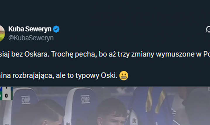 MINA Oskara Pietuszewskiego na ławce Porto...