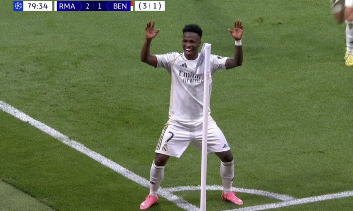 Vinicius strzela gola na 2-1 z Benfiką! [VIDEO]