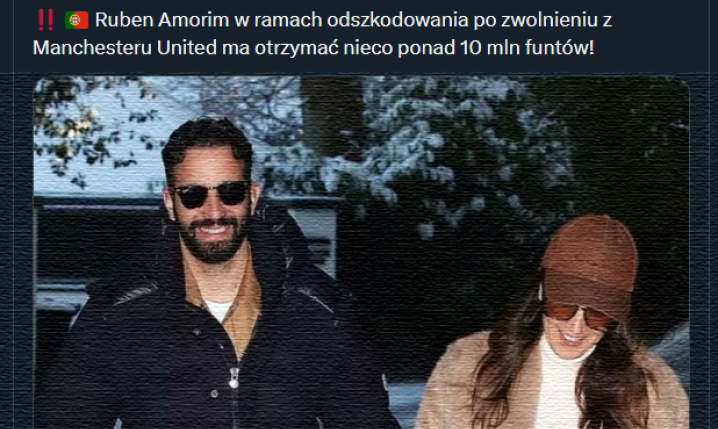 TAKIE ODSZKODOWANIE ma dostać Amorim za zwolnienie z Man United!