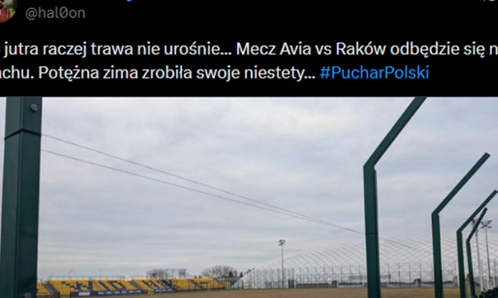 Na takim boisku zostanie rozegrany mecz Rakowa w Pucharze Polski...