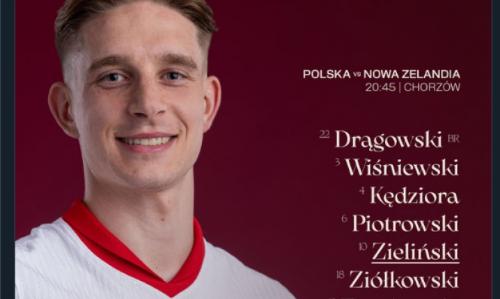 Jan Urban podał XI Polski na mecz z Nową Zelandią!
