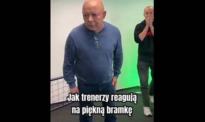 ''Kowal'' pokazuje jak trenerzy reagują na piękne bramki... xD [VIDEO]