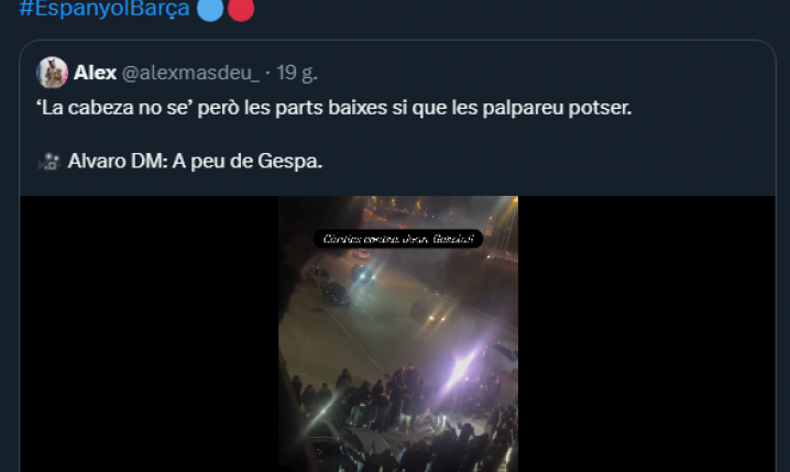 OKRZYKI kibiców Espanyolu w stronę Joana Garcii przed meczem...