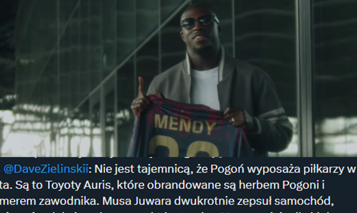 W taki sposób Juwara i Mendy zepsuli klubowe samochody Pogoni Szczecin... xD