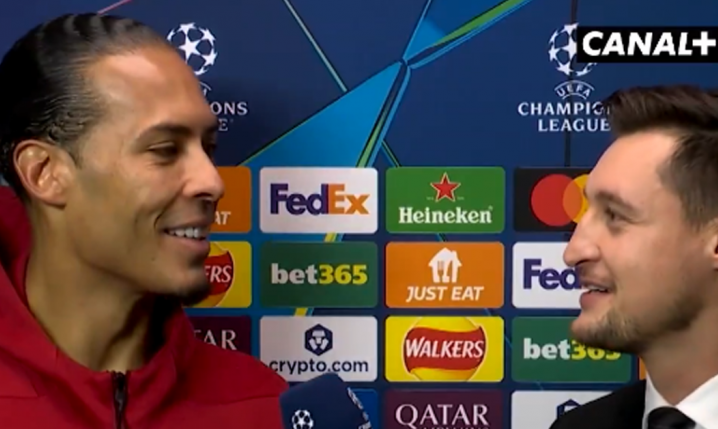 ZMIANA NASTAWIENIA Van Dijka po tym, jak Żyro mu powiedział, że grali przeciwko sobie.. xD [VlDEO]