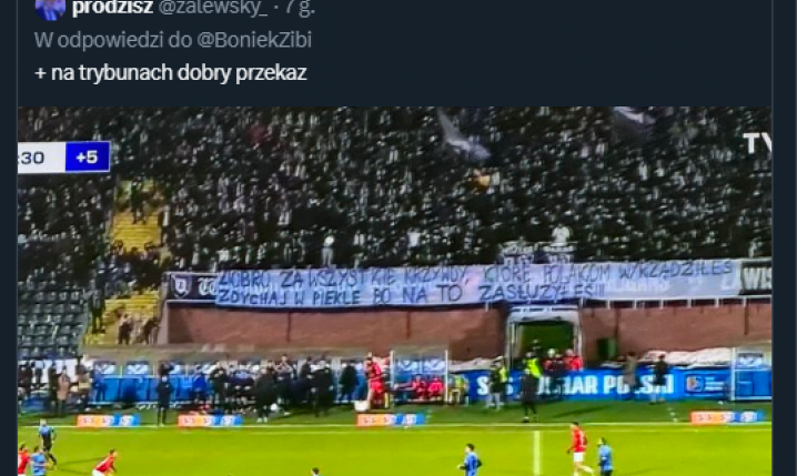 KOMENTARZ Zbigniewa Bońka nt. transparentu Zawiszy!
