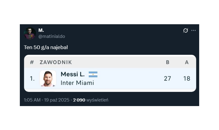KOSMICZNE ''G/A'' Leo Messiego w tym sezonie MLS!