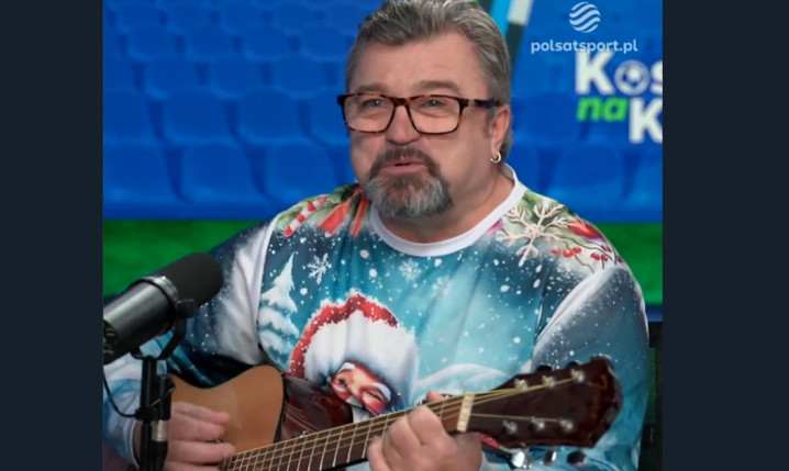 Roman Kosecki ŚPIEWA kolędy w studio Polsatu! :D [VIDEO]
