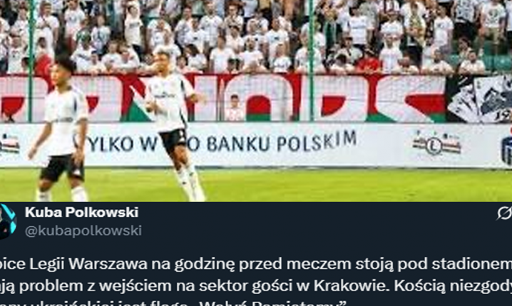 Szachtar Donieck nie chce wpuścić kibiców Legii Warszawa przez TEN transparent...