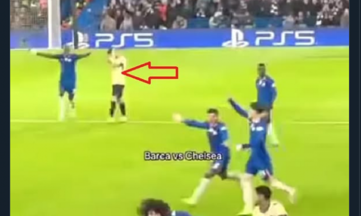 TAK ZAREAGOWAŁ Lewandowski na faul Araujo na drugą żółtą kartkę...