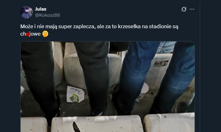 Tak wyglądają krzesełka na stadionie Rayo Vallecano... :D