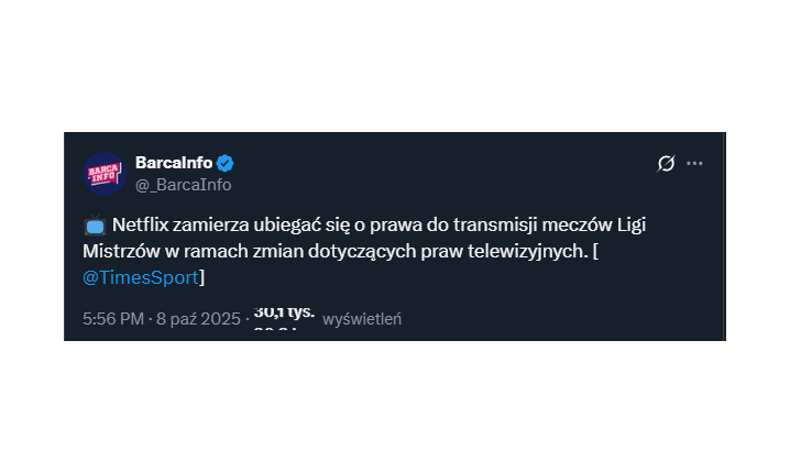 Mecze piłki nożnej na Netflixie! TO MOŻLIWE!