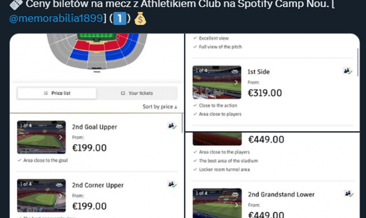 Ceny biletów na pierwszy mecz Barcelony na Spotify Camp Nou!