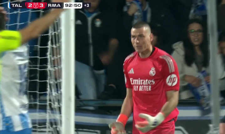 Fantastyczna interwencja Łunina w 93 minucie z CF Talavera [VIDEO]