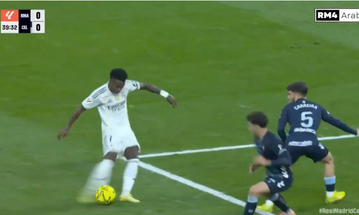 KOSZMARNY strzał Viniciusa Juniora z Celtą Vigo... [VIDEO]