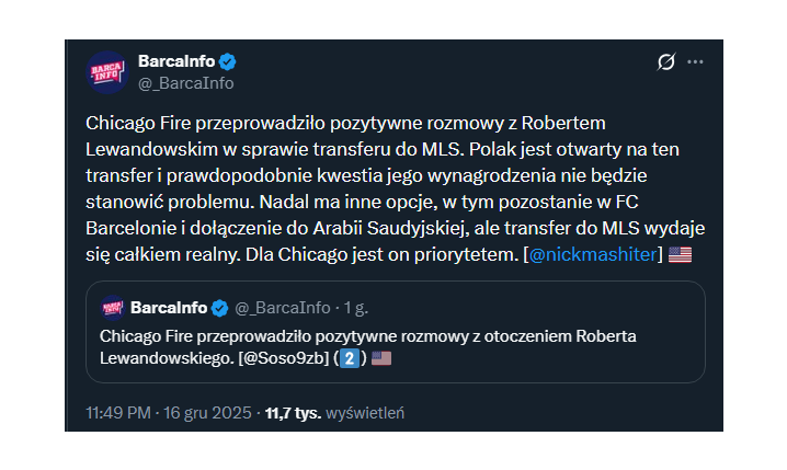 Lewandowski rozchwytywany! Kolejny klub prowadzi rozmowy z otoczeniem Polaka!