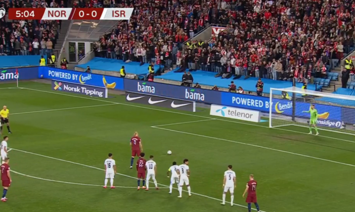 Erling Haaland nie trafia dwóch karnych z rzędu z Izraelem! [VIDEO]