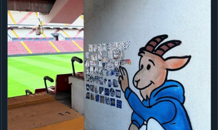 Kawu wpadł na stadion Rayo i... NAMALOWAŁ KOZIOŁKA!