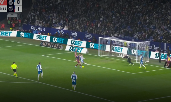 Lewandowski strzela gola na 2-0 z Espanyolem! [VIDEO]