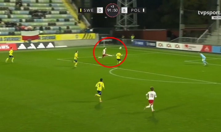HATTRICK! Pieńko strzela cudownym lobem na 6-0 ze Szwecją U21! [VIDEO]