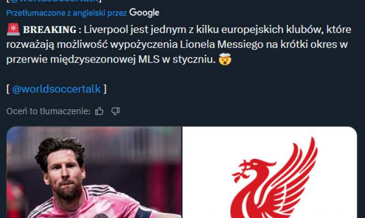 Absurdalna plotka transferowa z wypożyczeniem Leo Messiego... xD