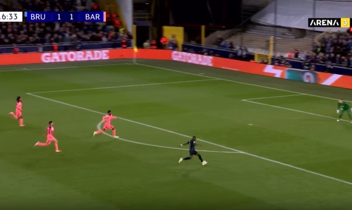 Forbs strzela gola na 2-1 z Barceloną w LM! [VlDEO]