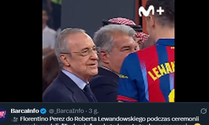 TO POWIEDZIAŁ Perez do Lewandowskiego po finale... :D